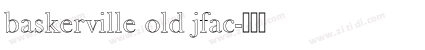 baskerville old jfac字体转换